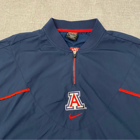 Vintage Nike Clima-Fit Mens Large Arizona Wildcats Center Swoosh 90s Windbreaker - Picture 5 of 15